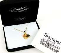 10K Harley Davidson Necklace, Mint in Box