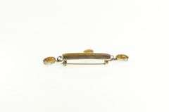 Sterling Silver Artisanal Floral Resin Fringe Flower Bar Pin/Brooch