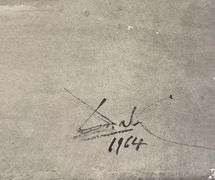 Highly Collectible and Rare Salvador Dali Original Llithograph from the 'Biblia Sacra' Suite