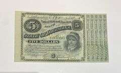 1879 Series State of Louisiana $5 Baby Bond