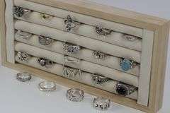 .925 Sterling Silver Ring Assortment Various Sizes & Styles (20 Ring Lot)