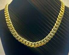 BEAUTIFUL 14K YELLOW GOLD CUBAN LINK CHAIN