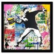 Banksy Thrower by Mr Brainwash