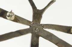 Sterling Silver Arnold Maloney Dragonfly Navajo Pin/Brooch