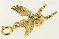 14K Yellow Gold Cupid Cherub Baby Angel Love Charm/Pendant