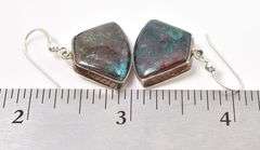 Superb Sterling Silver Turquoise Gemstone Dangle Earrings