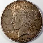 1935 Very Near Unc Peace Dollar