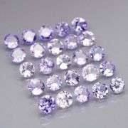 Sparkling 4.26ct 25 piece Tanzanite set