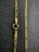 14k Yellow Gold-Hollow Figaro Link Chain 1.9mm Necklace 22"