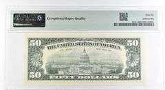 1969 $50 Boston MA US FRN Fr#2114-A 66 Gem Unc EPQ PMG
