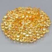 Fantastic 4.53ct diamond cut yellow Sapphire set