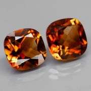 Beautifully matched 9.32ct Imperial Topaz pair