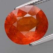 Rich 3.28ct top orange Namibian Garnet