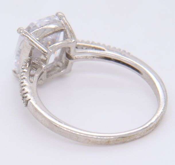 Lot of 2 Cubic Zirconia Engagement Rings