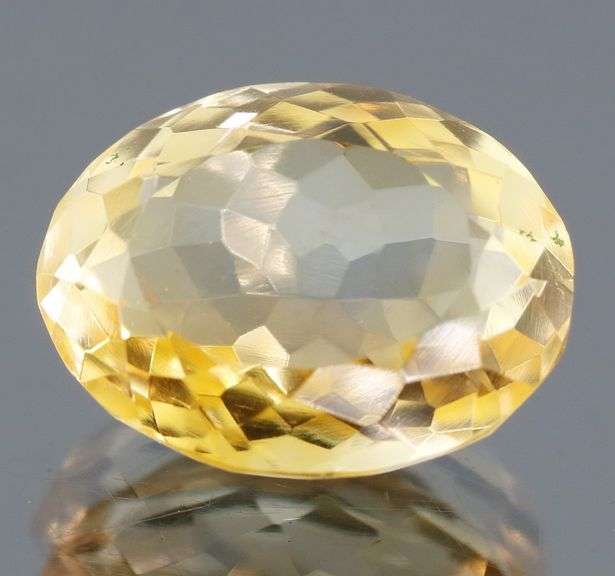 Glistening 8.69ct oval cut golden Citrine