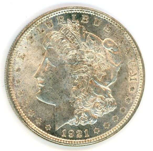 Gem BU Morgan Silver Dollar from 1921