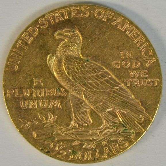Lovely blazing BU 1929 US $2.50 Indian Gold Piece. Last year of issue
