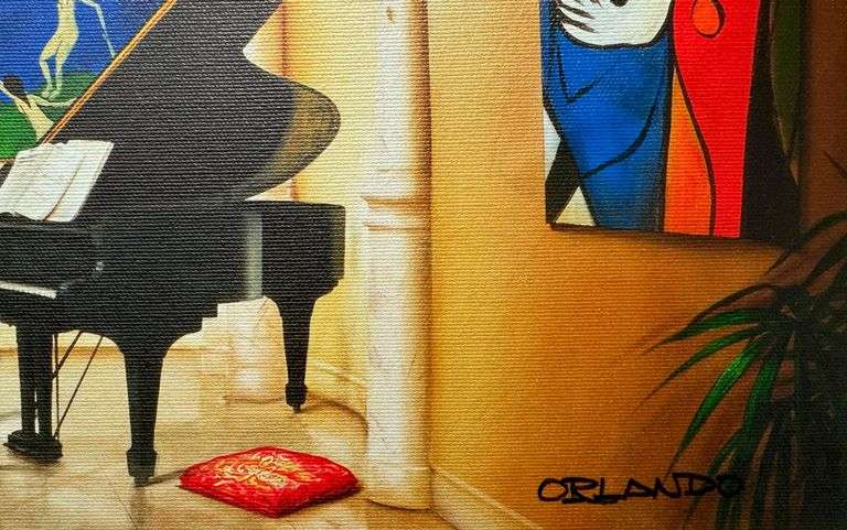 Bright, Colorful  Piece By Orlando Rafael Quevedo