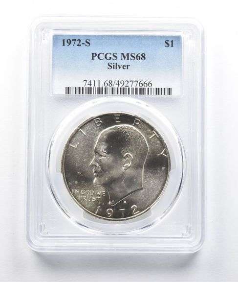 1972-S Eisenhower Dollar Silver MS68 PCGS