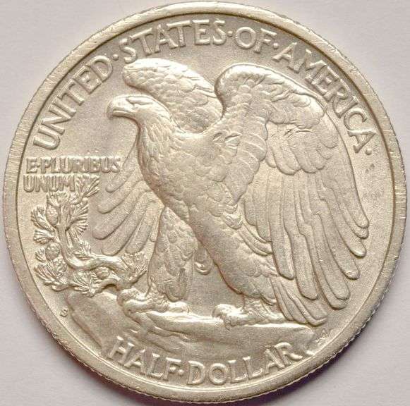 1941-S Walking Liberty Half Dollar, Circulated With Luster.