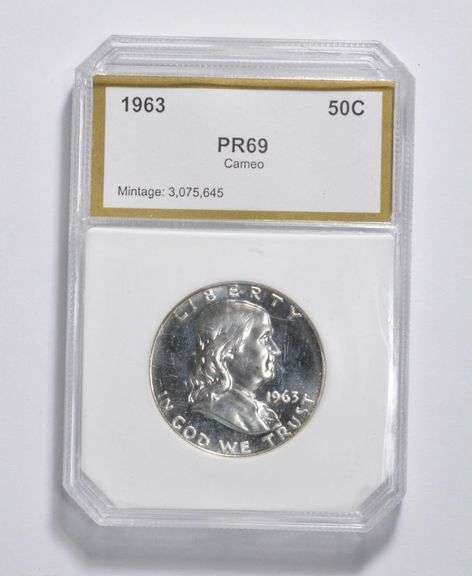 PR69 CAM 1963 Franklin Half Dollar PCI
