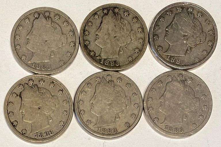6 Racketeer 1883 V Nickels