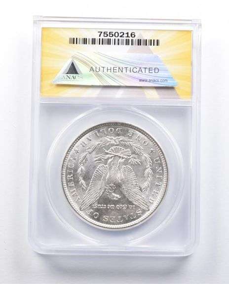 MS63 1887 Morgan Silver Dollar VAM-5 DBL DT Top 100 ANACS