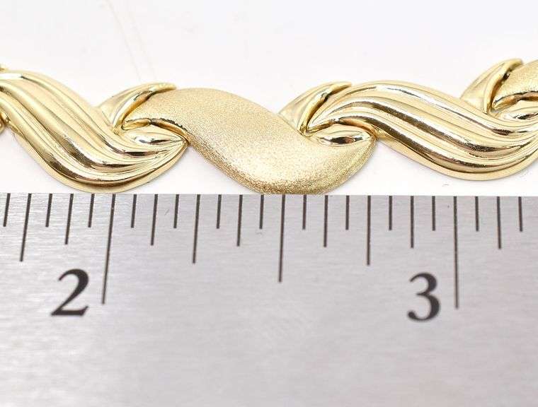 Interesting 14K Yellow Gold Fancy Link Necklace