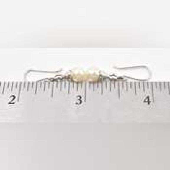 Elegant 925 Pearl and CZ Dangle Earrings