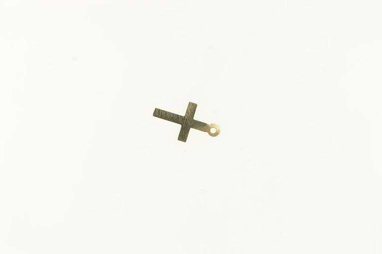 14K Yellow Gold Cross Christian Faith Symbol Vintage Charm/Pendant
