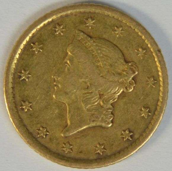 Scarce better date 1851-O US Type One $1 Gold Piece. Nice