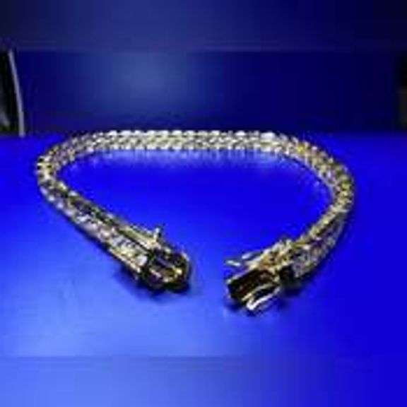 Dazzling 16.85 Ctw Lab Simulated Diamond Tennis Bracelet SA41R