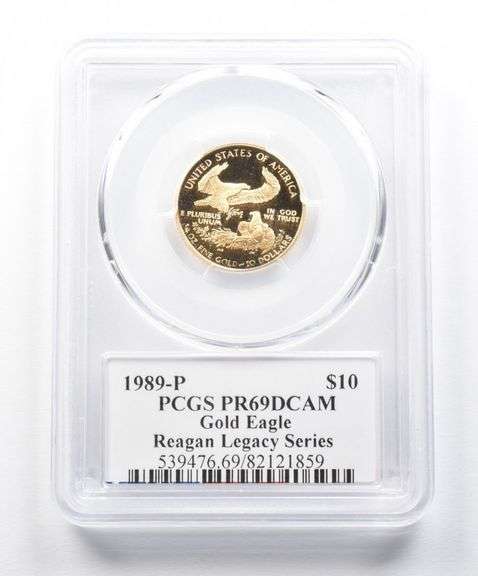 1989-P $10 American Gold Eagle Reagan Legacy Series PR69 DCAM PCGS