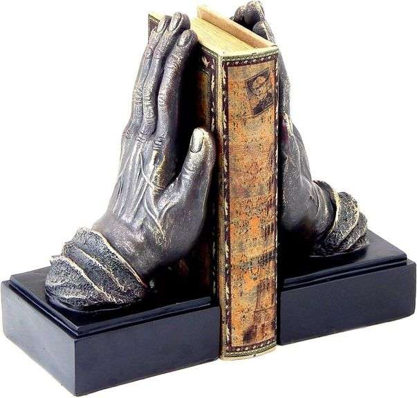 Old Praying Hands Namaste Bookends