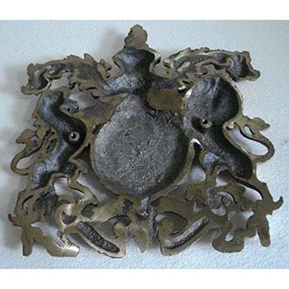 Heavy Cast Antique Royal Plaque