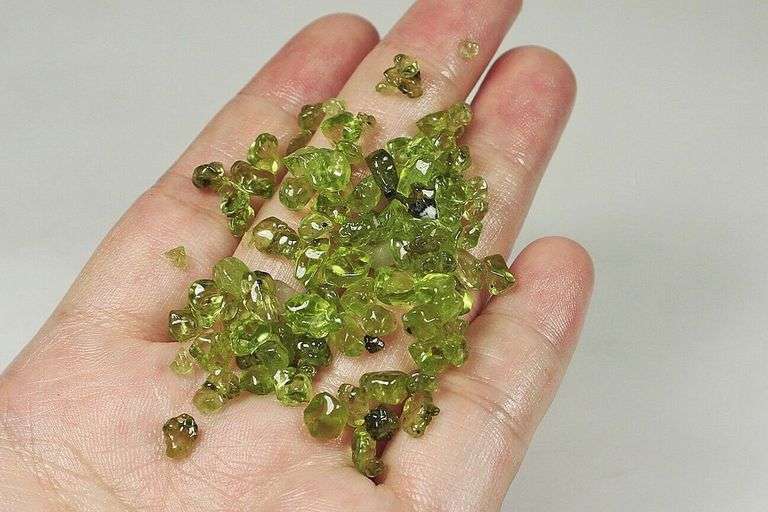 Large set! 70ct rough apple green Peridot