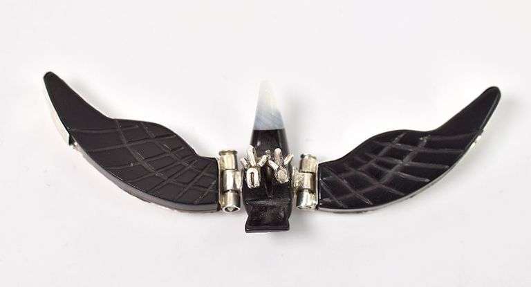 Navajo Crafter SS Jet Eagle Pendant