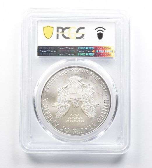 MS66 2009 American Silver Eagle PCGS Soft Pink Sheen