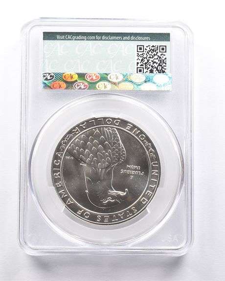 MS70 1983-D Olympic Discus Commemorative Dollar CAC CACG