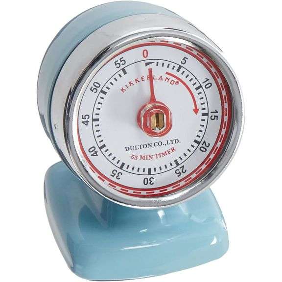 Vintage Blue Streamline Kitchen Timer