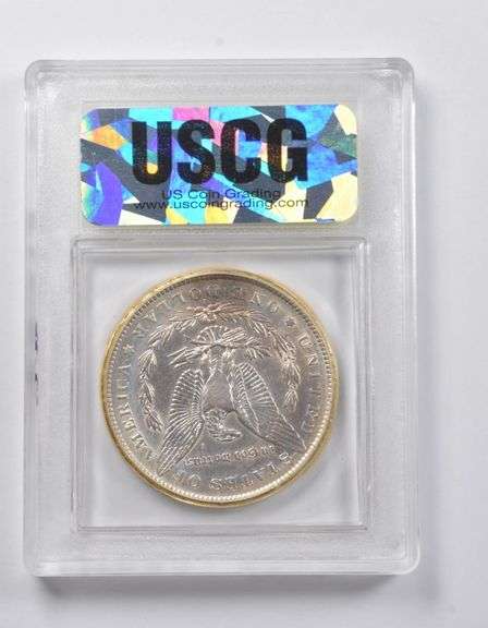 MS64 1891-O Morgan Silver Dollar USCG