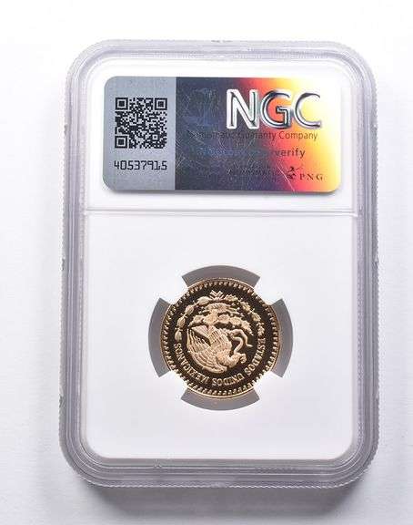 PF69 UCAM 1985 Mo Mexico 250 Gold Pesos 1986 World Cup NGC
