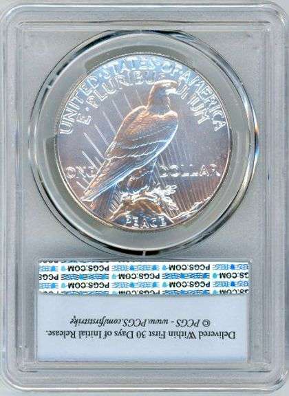 2023 Peace Commemorative Silver Dollar in PCGS MS70 First Strike
