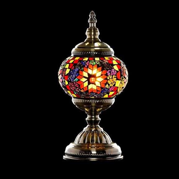 Moroccan Artisanal Handcrafted Mosaic Lamp