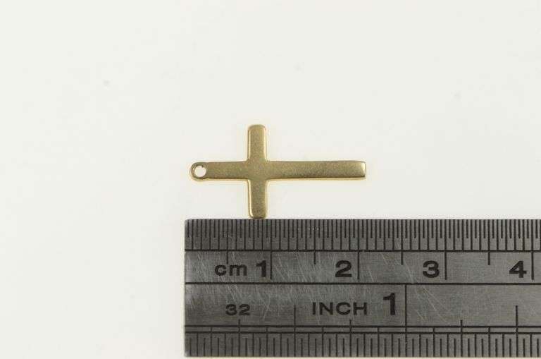 14K Yellow Gold Christian Faith Symbol Classic Charm/Pendant