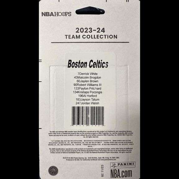 Exclusive Boston Celtics Sealed Memorabilia Card Set