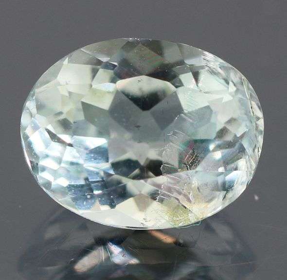 Platinum blue! Unheated! 1.26ct Aquamarine