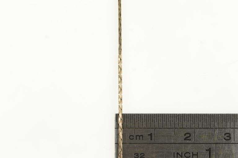 Gold Filled 0.9mm Square Chain Link Vintage Necklace