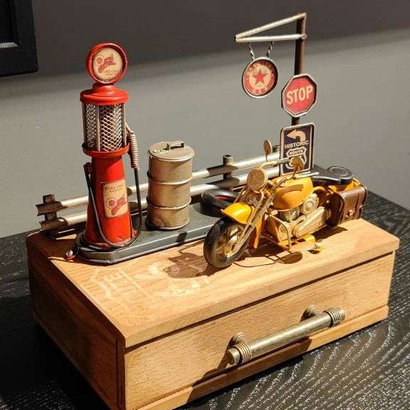 Vintage Route 66 Gas Station Desk Organizer