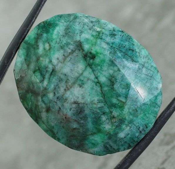 Commanding 106.53ct green Emerald